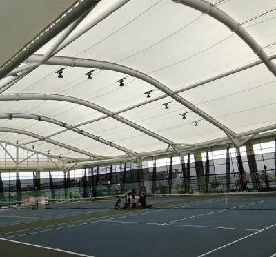 China Sports Hall Prefabricated Tennis Hall Paddle Structural Steel Roofing Shed for sale