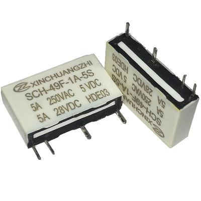 China SCH 49F 12V DC 5A Power PCB Miniature Sealed Relay for sale