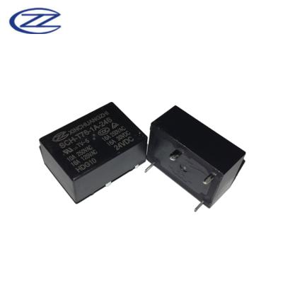 China HF7520 T76 24V 12V 16A 4PIN SPST Power Sealed Relay for sale