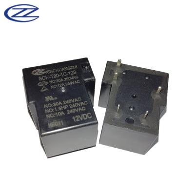 China SCH T90 12V 30A Power Sealed Relay Replace JQX 15F for sale