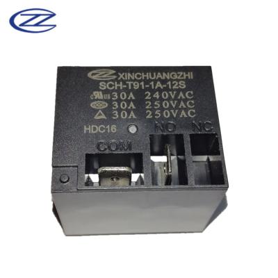 China Sealed PCB Relay 12V 30A T91 40A Power Air Condition Relay G8P 832A HF2100 Relay PCB for sale