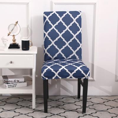 China Simple Fancy Custom Printed Spandex Home Chair Cover Fitted Soft Chair Slipcover for sale