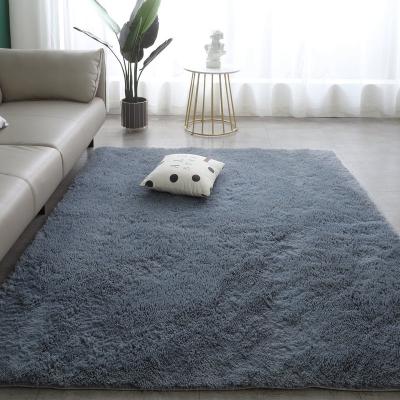 China Stain Resistant Wholesale Custom Plain Fluffy Floor Mats And Blankets Non Slip Living Room for sale