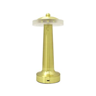 China Mini Touch Dimmerled Battery Operated Modern Gold Cordless Restaurant Table Lamp Rechargeable Cordless Lights for Bar for sale