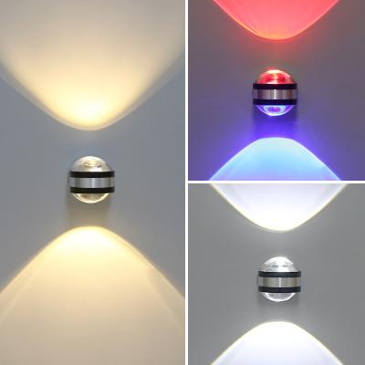 China Modern Eye Protection TV Living Room Wall Led Background Double Head Indoor Lamp for sale