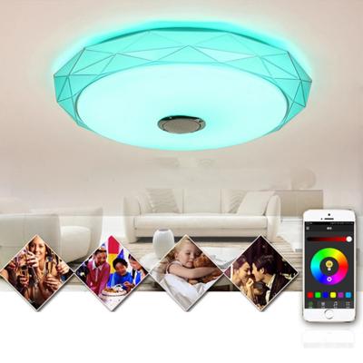 China 40cm Bedroom Atmosphere Decoration Smart Home Music RGB Modern Ceiling Light APP Remote Control Modern Para Lux Home for sale