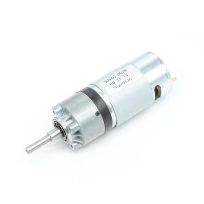 China Cost Effective IP40 11V 900RPM Mini Low Noise DC Brush Gear Motor With Gearbox for sale