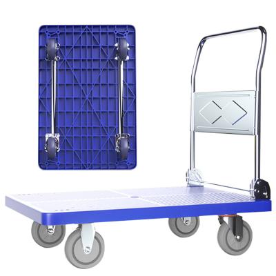 China New High Quality Heavy Duty Solid Storage 90* 60 Stand 5 Inch TPR Wheel Quiet Trolley With Square Tube for sale