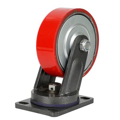 China Other 6 Inch Heavy Duty Korean Casters Polyurethane PU Iron Core Casters for sale