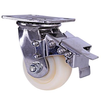 China Industrial High Load 500kg Heavy Duty 4 Inch 5 Inch 6 Inch 8 Inch 11.5*9.5CM Brake Universal Casters for sale