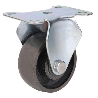 China Other 3 Inch Heavy Duty Swivel Duty Caster Black Cast Iron Wheel Swivel Wheel for sale