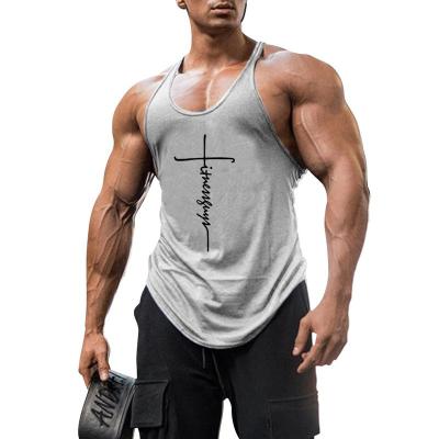 China QUICK DRY custom wholesales men's summer sports wear tank top cotton fitness smooth running men's singlet for sale