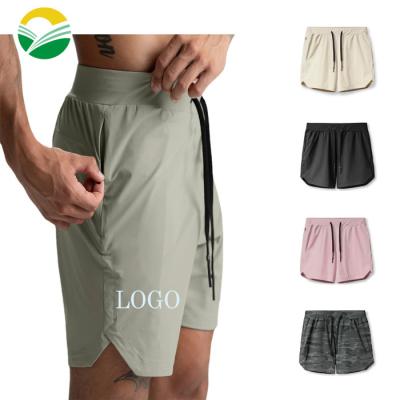 China Anti-Wrinkle Jogging Men Not Easy To Fall During Running Gym Shorts Fitness Wear Sports Quick Dry Casual Shorts With Zipper Pockets for sale