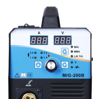 China Muttahida Majlis-e-Amal 200 Muttahida Majlis-e-Amal 200 Portable CO2 Synergic Gas Welding Machine Repair Shops Inverter Igbt Welder Mig Mag Cat for sale