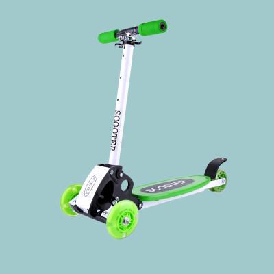 China 2021 New 4 Wheel Led Adjustable Foldable Girl Boy Kick Scooter Toy Baby Kids Foot Scooter for sale