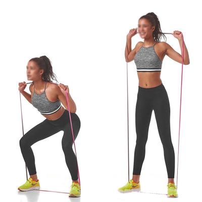 China Long Exercise Bulk Resistance Bands Anti Jump Fitness Eco-friendly Elastic Loop Power Bands for sale