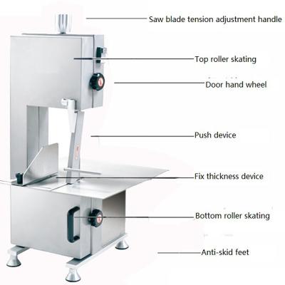 China Electric Kitchen Meat Band Saw , Butchers Meat Cutting Saw Low Noise for sale