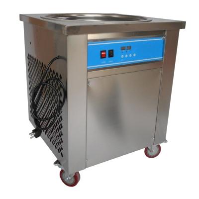 China Electric Commercial Fried Ice Cream Machine / Cold Plate Machine Light Weight for sale