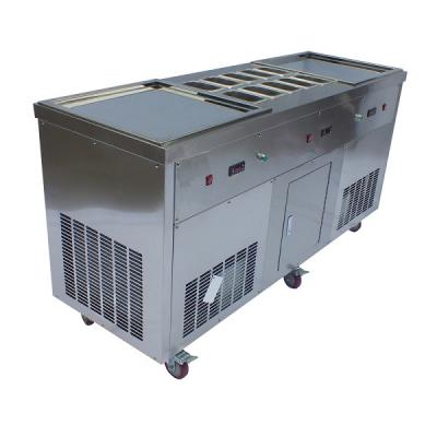 China 110V 220V  Thai Square Flat Pan Fried Ice Cream Machine Low Noise CE Approved for sale