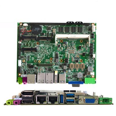 China Main Board 4GB Ram Fanless Support Intel Core i5 i7 Processor 3.5 Inch Industrial Embedded Motherboard 1*Msata 2*Sata 150*125 for sale