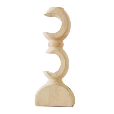 China Wooden Curtain Bracket 28MM Double Window Curtain Pole Curtain Rod Holder Bracket 28MM for sale