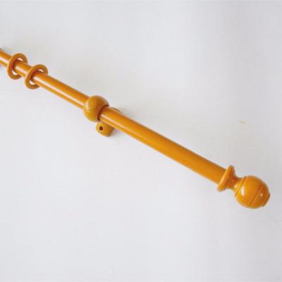 China CLASSIC Decor Finials Wooden Brackets Curtain Pole OEM 28MM Wooden Curtain Rods Sets Ball Finial for sale