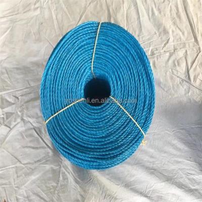 China Blue PP Polypropylene Monofilament Rope 3 Strand Polypropylene Rope for sale