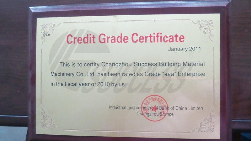  - Changzhou Success Building Material Machinery Co.,Ltd