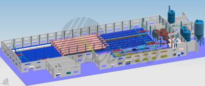 China 220V 380V Gesteriliseerd met autoclaaf luchtte Concrete Comités Gipsbaksteen 380kw - 450kw Te koop