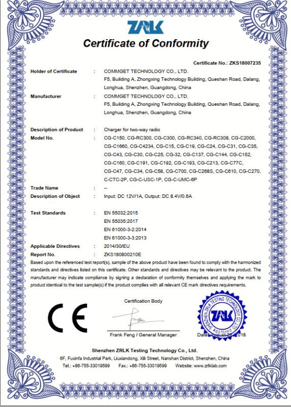 CE - Shenzhen Powerfar Electech Co., Ltd.