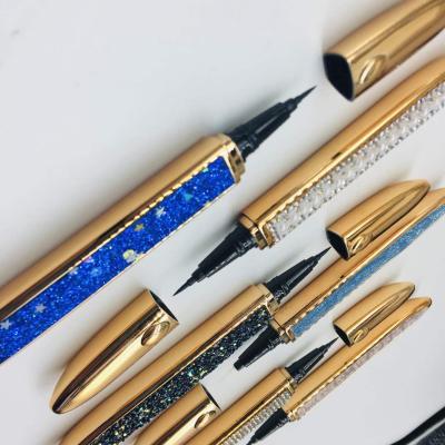 China 2021 newest private label eye liner high quality eye liner waterproof liquid liner glitter color magic eyeliner for sale