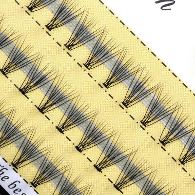 China 3d 100% hand made soft and comfortable Mink Eyelashes, private label faux mink eyelash extension, wholesale 6D cc loop premade eyelash extension for sale