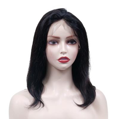 China New Arrival 4x13 Body Wave Full Lace Natural Regular Wave Full Lace Wig Swiss Color Lace Hair Wig for sale