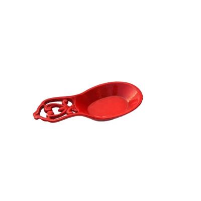 China Sustainable Spoon Set For 2022 Good Quality In Kitchen Cast Iron Metal Spoon Rest for sale