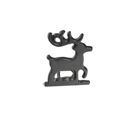 China Home Decoration Christmas Reindeer Candle Holder With Classic Cast Iron Ornaments Home Decor Art Gifts In Dinning Room for sale