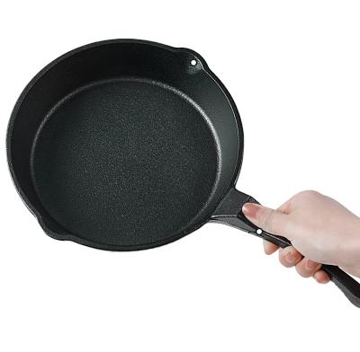 China Amazon Sustainable Hot Sale! 10 Inch Frying Pan With Oil Coating Pre-Seasoned Small Pan,Chef Quality,Kitchen Restaurant Deep Fryer for sale