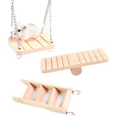 China Bunny Chew Toys Wooden Pet Chinchilla Interactive Molar Stick Hamster Rabbit Toy Parrot Tooth Combination Cleaning Set for sale