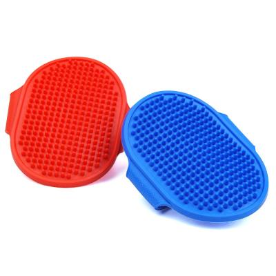 China Viable Pets Silicone Wash Mitt Puppy Quickly Cleaning Dog Brush Hair Fur Grooming Massaging Hair Comb Cat Bath Brush Shower for sale