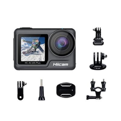 China Ismart DV2 Hiicam Real Dual Screen 4k Body Waterproof 7 Meters 170 Degree Wide Angle Lens Action&Sports Camera for sale