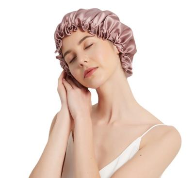 China European and American silk hat printing 100% silk mulberry silk night cap 100% silk hoods for sale