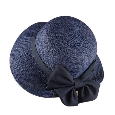 China Eco And Reuse All Colors In Stock Wholesale Women Summer Beach Straw Hats for sale