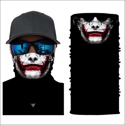 China Multifunctional ghost headwear JOINT popular tube scarf seamless head printing cheap bandanas for sale for sale