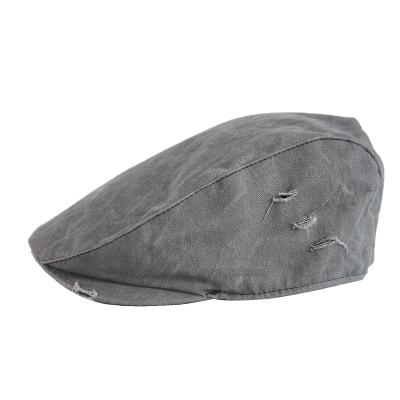 China Eco And Reuse Beret Men To Keep Warm In Autumn And Winter Outdoor Leisure Ahead With Embroidery Holes Ivy Hat Sport for sale