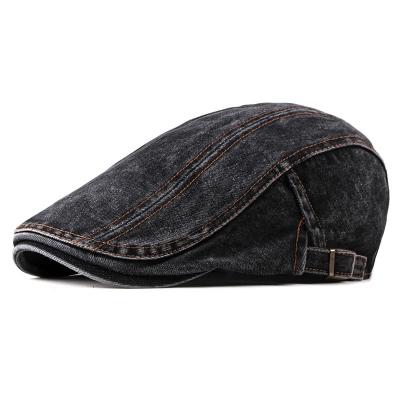 China Cheap Character New Style Denim Beret Ivy Hat for sale