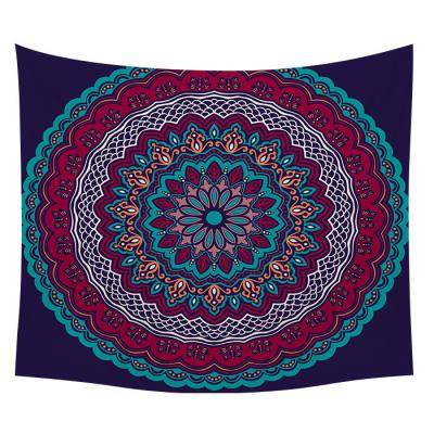 China Compressed Custom Wall Hanging Psychedelic Mandala Tapestry Blanket for sale