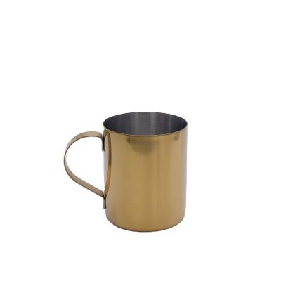 China Disposable 304 Stainless Steel Gold Plated European Single Cup Manufacturers Direct Wholesale 400ml Spirits Coffee Mugs for sale