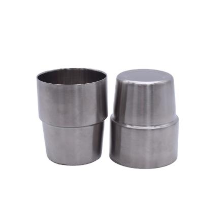 China Disposable Manufacturers Sell 304 Stainless Steel Double Beer Cup Rotisserie Beverage Mug Korean Supply Wholesale Mugs for sale