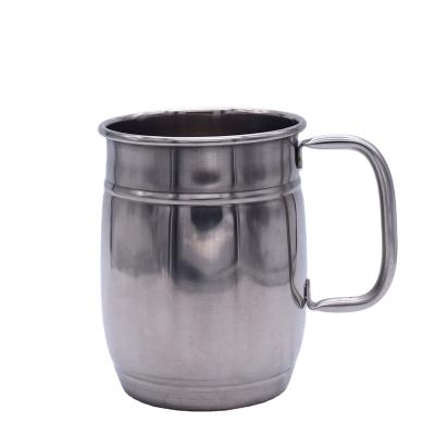 China New Large American 304 Stainless Steel Water Cup Beer Mug Party Classic/Postmodern Single-Layer Outdoor Soda Mug for sale