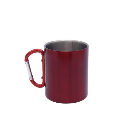 China 350ml Disposable Custom Stainless Steel Bar Metal Beer Mug With Handle Office Mug Stainless Steel Creative Outer Mouth Mug for sale