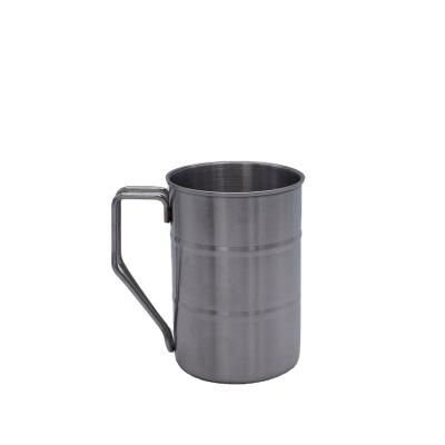 China 304 Stainless Steel Coffee Mug Water Beer Cup Japanese Simple Industrial Industrial Style Outdoor Juice Cold Drinks Mug for sale